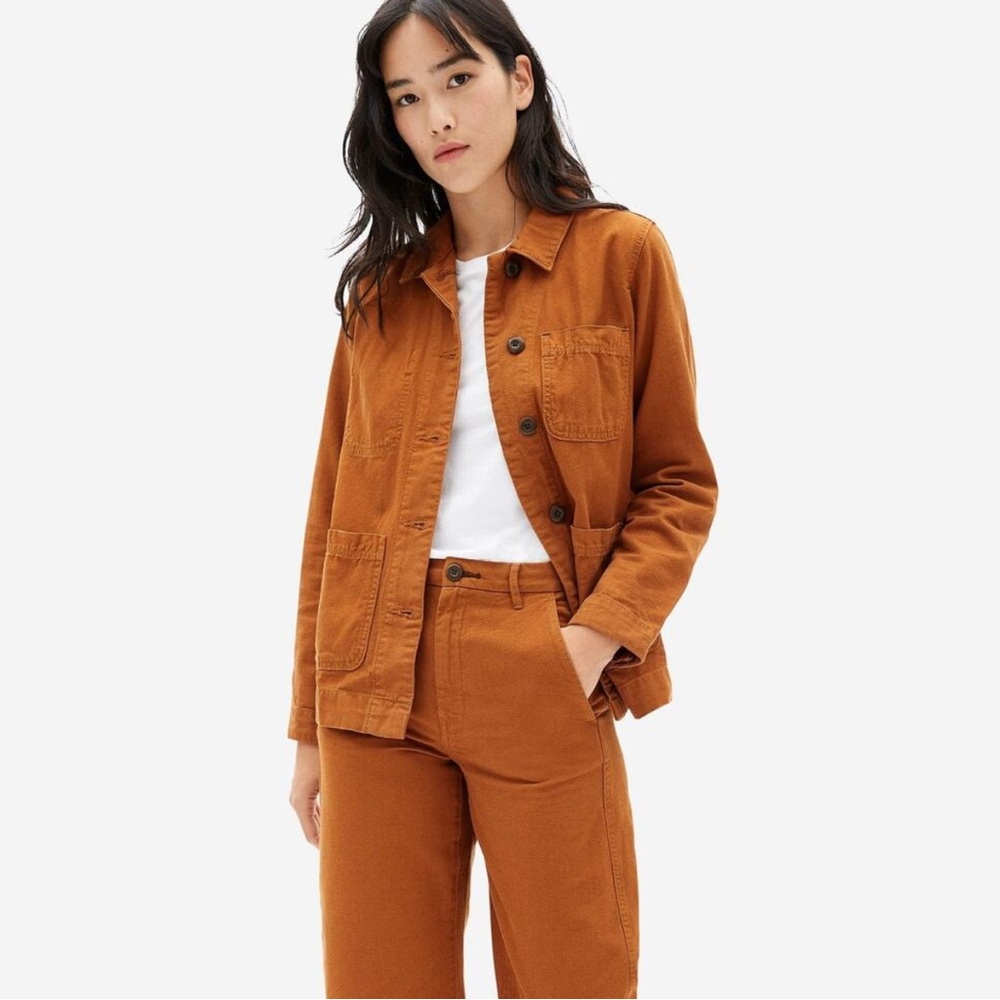 Everlane Women’s Chore Chore Cotton Canvas Jacket - S- Copper - Picture 2 of 5